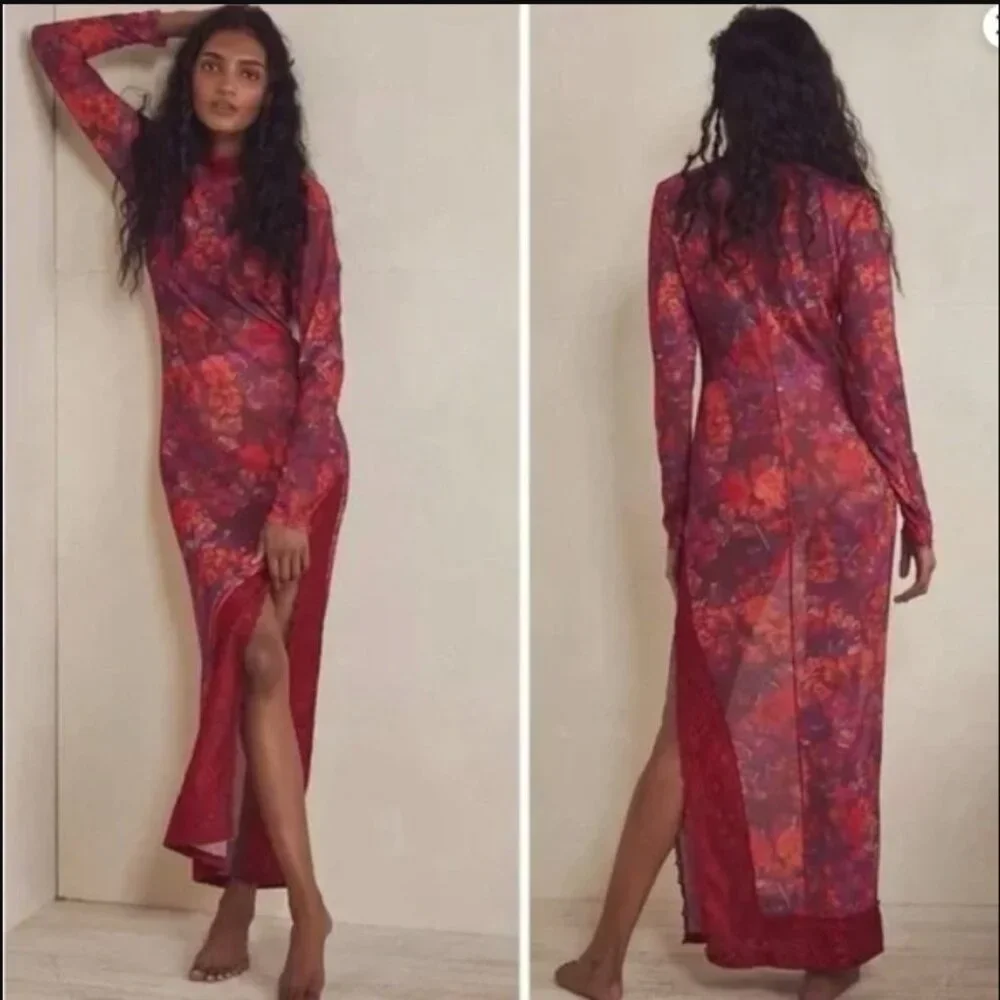 Free People 💋 High Expectations Maxi Slip \\ Layering Dress // Size Small - Picture 2 of 2